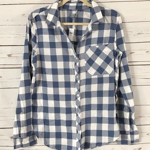 AERIE || PLAID SHIRT BLUE NWT